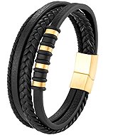 Predator Q1 Roseleaf men's bracelet black 22 cm - Bracelet