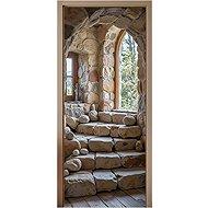 Predator Q1 Self-adhesive 2D photo wallpaper for doors, with stone look - Self-Adhesive Wallpaper
