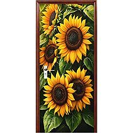 Predator Q1 Self-adhesive 2D wallpaper for doors, sunflower field - Self-Adhesive Wallpaper