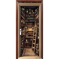 Predator Q1 Self-adhesive 2D wallpaper for doors, library mural - Self-Adhesive Wallpaper