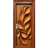 Predator Q1 Self-adhesive 2D wallpaper for doors, with sculptural leaves - Self-Adhesive Wallpaper