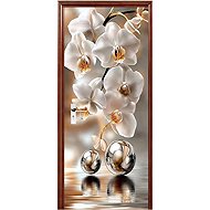 Predator Q1 Self-adhesive 2D wallpaper for doors, orchid - Self-Adhesive Wallpaper