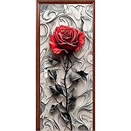 Predator Q1 Self-adhesive 2D wallpaper for doors, rose - Self-Adhesive Wallpaper