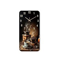 Predator Q1 Wall clock coffee maker and cup, 58 cm × 29 cm - Wall Clock