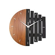 Predator Q1 Wall Clock, Retro Wooden Clock Face with Texture, 30 cm × 30 cm - Wall Clock