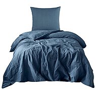 PREM INTERNATIONAL Porcelain Blue Muslin Bedding 140 × 200, 70 × 90 cm - Bed Linen