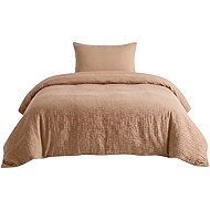 PREM INTERNATIONAL muslin bedding cappuccino 140×200cm, 70×90cm - Bed Linen