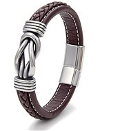 Predator Q1 Leather bracelet brown 22 cm - PD0775-22 - Bracelet