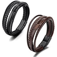 Predator Q1 Leather Bracelet Set - A7004 - 25 cm - Bracelet