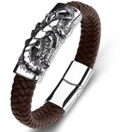Predator Q1 PD1031-2 Leather bracelet 23 cm scorpion brown - Bracelet