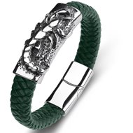 Predator Q1 PD1031-2 Leather bracelet 23 cm scorpion green - Bracelet