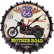 Predator Q1 Falióra kupak forma és motorkerékpár mintával, 66-os útvonal, 30 cm × 30 cm - Falióra