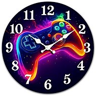 Predator Q1 Nástěnné hodiny v cyberpunkovém stylu 30 cm × 30 cm - Wall Clock