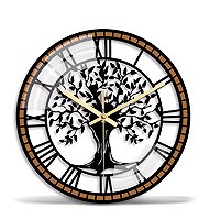 Predator Q1 Nástěnné hodiny s římskými číslicemi, strom života 30 cm × 30 cm - Wall Clock