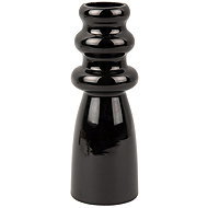 Present time Handmade glass vase, SPARKLE, diameter 7 cm, black - Vase