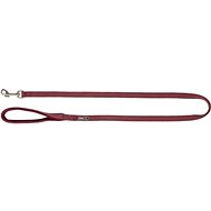 PREMIUM Leash with filled handle, sangria XS - Leash