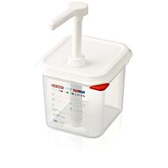 ARAVEN dosing container with pump GN 1/6 transparent - Gastro Container