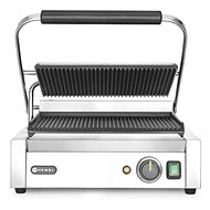HENDI Contact Grill Panini, Ribbed on Both Sides 263655 - Electric Grill