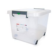 ARAVEN rolling box with wheels 60 L, transparent - Gastro Container
