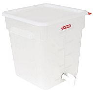 ARAVEN liquid container with drain 18 l, transparent - Gastro Container