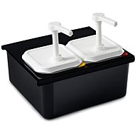 ARAVEN stand for three GN 1/9 dispensers, black - Gastro Container