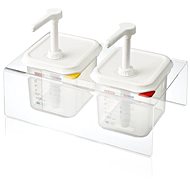 ARAVEN Stand with 2 Dispensers - Dispensing Bottle Organiser
