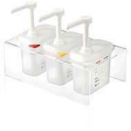 ARAVEN Stand with 3 Dispensers - Dispensing Bottle Organiser