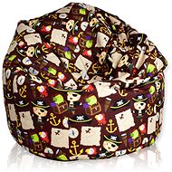 PrimaBag Sako Grafic TD461 - piráti - Bean Bag