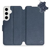 Kožené Mobiwear flip pro Samsung Galaxy S24 Plus - Modré - L_NBS - Phone Case