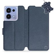 Leather Mobiwear flip for Xiaomi Redmi Note 13 4G - Blue - L_NBS - Phone Case