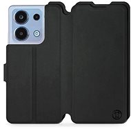 Mobiwear Soft Touch flip pro Xiaomi Redmi Note 13 4G - Černé - Phone Case