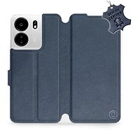 Kožené Mobiwear flip pro Xiaomi Poco C65 - Modré - L_NBS - Phone Case