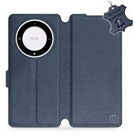 Leather Mobiwear flip for Honor Magic5 Lite 5G - Blue - L_NBS - Phone Case