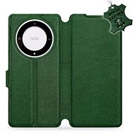 Kožené Mobiwear flip pro Honor Magic5 Lite 5G - Zelené - L_GRS - Phone Case