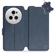 Kožené Mobiwear flip pro Honor Magic5 Pro 5G - Modré - L_NBS - Phone Case