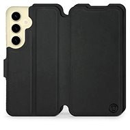 Mobiwear Soft Touch flip pro Samsung Galaxy S24 - Černé - Phone Case