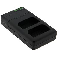 PATONA for 2 Olympus BLX-1 batteries + cable - Camera & Camcorder Battery Charger