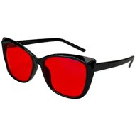 Uvtech Sleep-3W ladies stylish blue light blocking glasses, red - Computer Glasses