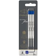 PARKER QuinkFlow M, blau - 3er-Pack - Füllung für Kugelschreiber