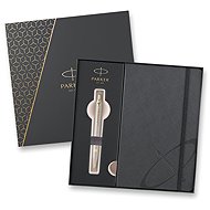 PARKER IM Monochrome Champagne with notebook - Ballpoint Pen