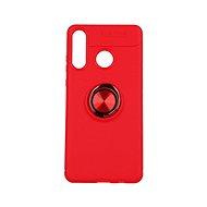 TopQ Huawei P30 Lite silicone red with red ring 48282 - Phone Cover