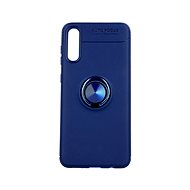 TopQ Samsung A30s silicone blue with blue ring 45949 - Phone Cover