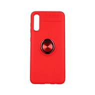 TopQ Samsung A30s silicone red with red ring 45947 - Phone Cover