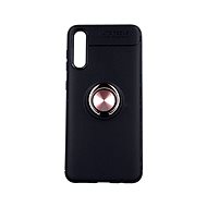 TopQ Samsung A30s silicone black with copper ring 45944 - Phone Cover