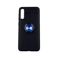 TopQ Samsung A30s silicone black with blue ring 45942 - Phone Cover