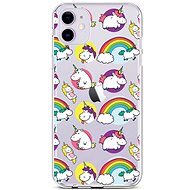 TopQ iPhone 11 silicone Chunky Unicorns 45053 - Phone Cover