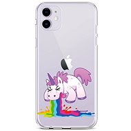 TopQ iPhone 11 silicone Rainbow Splash 44996 - Phone Cover