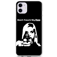 TopQ iPhone 11 silicone Don't Touch Gun 44975 - Phone Cover