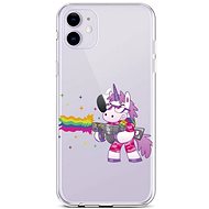 TopQ iPhone 11 silicone Rainbow Gun 44973 - Phone Cover