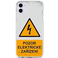 TopQ iPhone 11 silicone Attention electrical device 44216 - Phone Cover